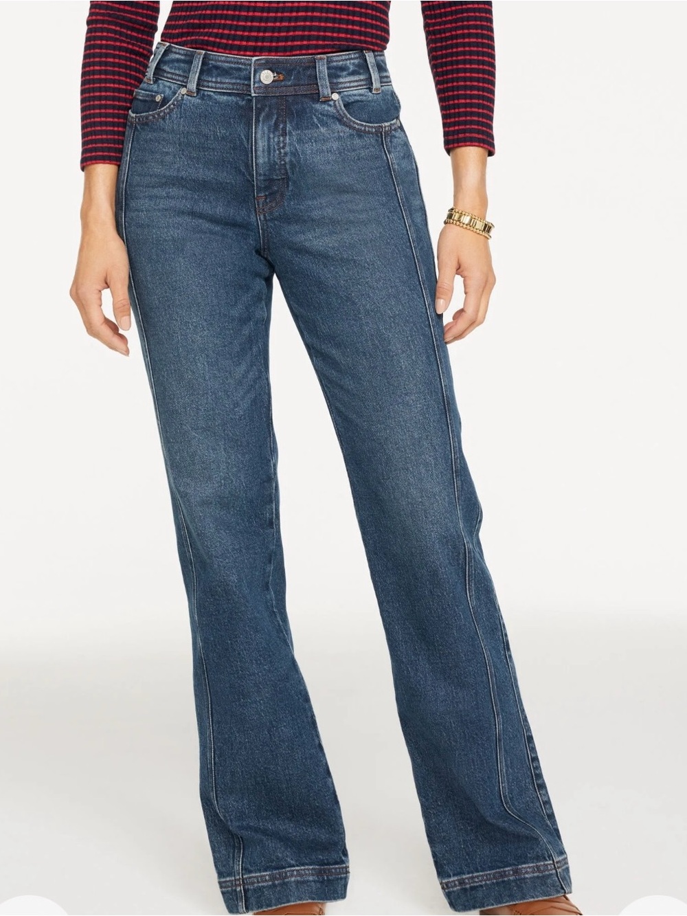 Talbots Relaxed Bootcut Leg Mid- Rise Jeans Women’s Size 2 New - Picture 2 of 8
